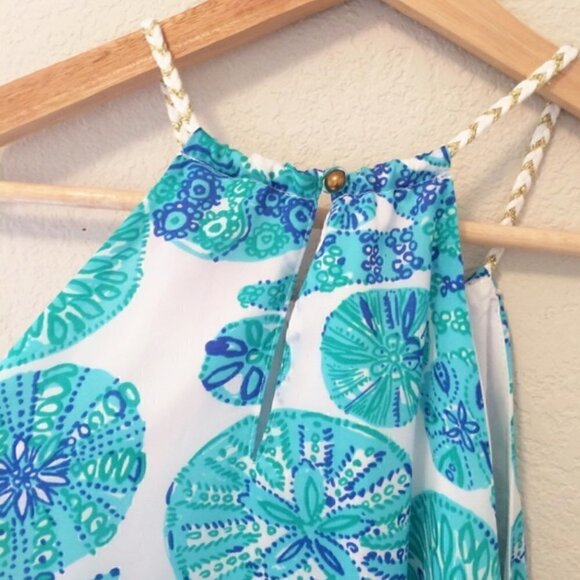 Lilly Pulitzer Urchin for You Tank Top XS Starfish Sand Dollar Print Sleeveless - Picture 11 of 16